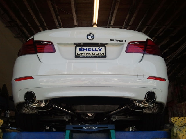 Supremo Exhaust System for BMW F10 5-Series 2011+ - Single Burnt Rolled Tip - MR-ABE-BF10-VO-RR+RL