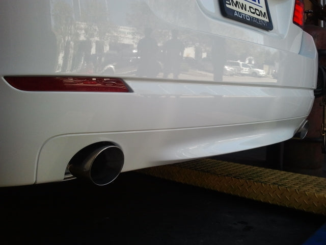 Supremo Exhaust System for BMW F10 5-Series 2011+ - Single Burnt Rolled Tip - MR-ABE-BF10-VO-RR+RL