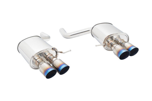 Supremo Exhaust System for BMW F10 2011+ (535i w/ M-Sport Bumper) - Blue Titanium Tips - MR-ABE-BF10V2-BT-RR+RL