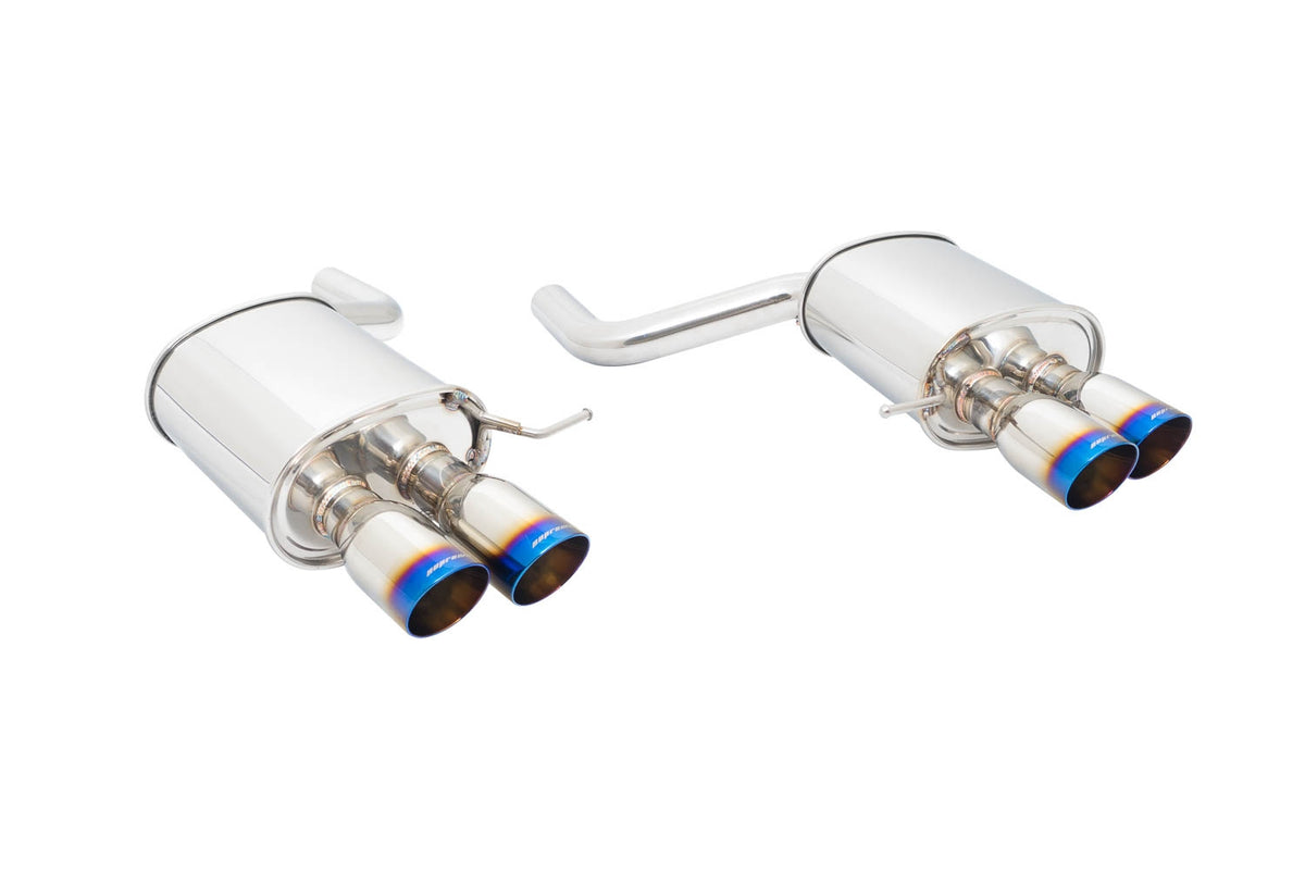 Supremo Exhaust System for BMW F10 2011+ (535i w/ M-Sport Bumper) - Burnt Rolled Tips - MR-ABE-BF10V2-VO-RR+RL